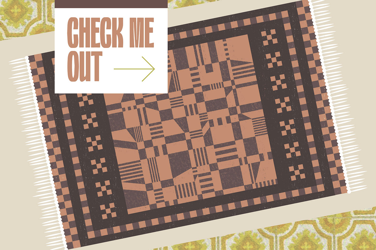 Check Please Modern Retro Patterns, a Pattern Graphic by Anugraha Design (Photo 3 of 8)