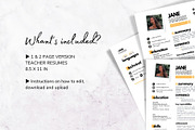 Elementary Teacher Resume Template, a Resume Template by MediaKitTemplates (Thumbnail 7 of 9)