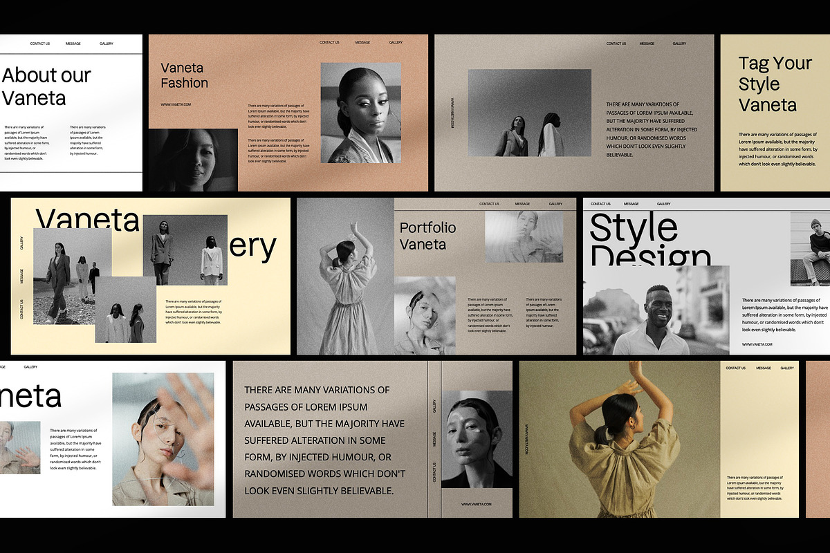 Vaneta Presentation Template preview 6