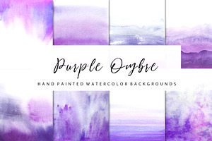 Ombre Bundle Watercolor Backgrounds