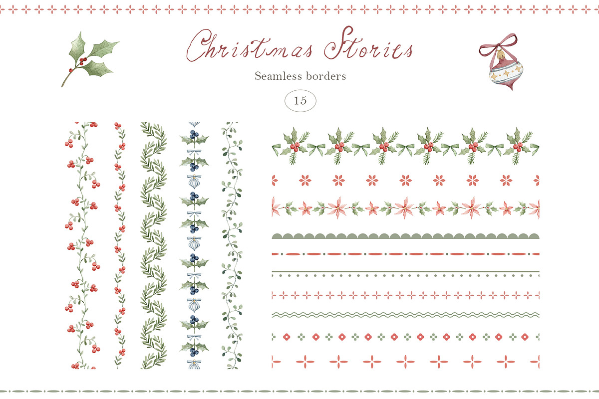 Christmas Stories Watercolor Animals, a Seasonal Illustration by Kreker Kate (Photo 10 of 12)