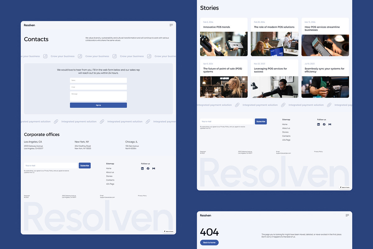 Resolven — Business Framer Template, a Websites & App Template by Middltone (Photo 4 of 4)