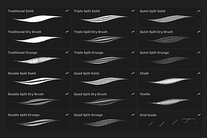 Pointed Scroll Procreate Brush Set