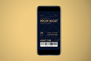 Elegant Prom Night Ticket, a Stationery Template by Neermana (Thumbnail 3 of 4)