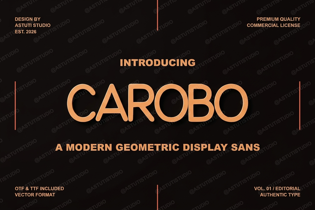 Carobo | Modern Sans Serif, a Sans Serif Font by Astuti Studio (Photo 2 of 25)