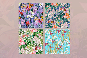 4 Colorful Floral Prints Vol. 2