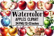 Apples Clipart, an Illustration by Design Market (Thumbnail 1 of 4)