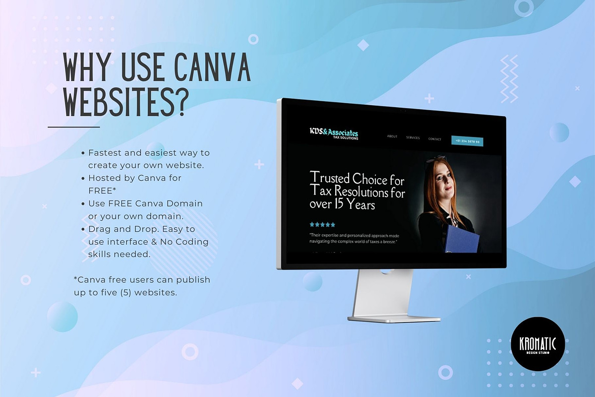 Tax Preparer Website Template, a Landing Page Template by Kromatic Design Studio (Photo 4 of 10)