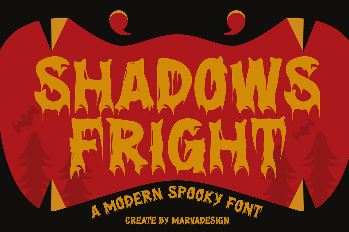 Shadows Fright Font, a Blackletter Font by Marvadesign (Photo 1 of 8)