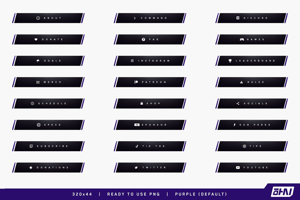 Slash – Twitch Panels, a Templates & Theme by Yunji Studio (Photo 2 of 11)