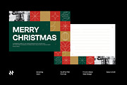 Modern Merry Christmas Greeting Card, a Card Template by Neermana (Thumbnail 1 of 4)