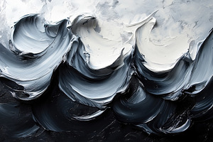 Abstract waves created with textured, a Photo by Tanuart