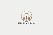 Elegant Gold Circular Fujiyama Logo, a Branding & Logo Template by Signatoro (Thumbnail 1 of 2)
