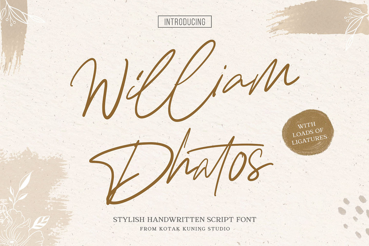 William Dhatos - Stylish Handwritten