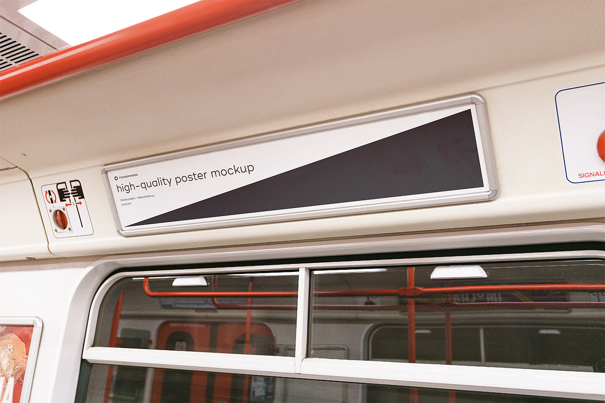 Subway Poster Mockup Bundle Metro, an Advertising Mockup by FoundImages (Photo 29 of 61)