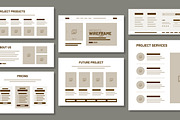 Modern UI Wireframe Template, an UI Kit Template by MightyDesign (Thumbnail 1 of 6)