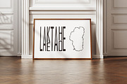 Lake Tahoe Wall Art Print, a Decorative Illustration by DigitalDesignsLaura (Thumbnail 1 of 2)