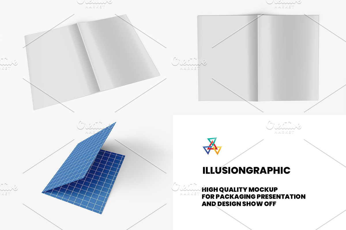 Bi-Fold A5 Brochure Mock-up, a Books & Magazine Mockup by Illusiongraphic (Photo 25 of 25)