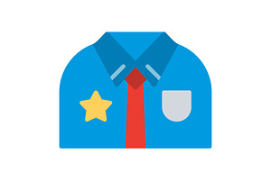 Uniform Flat Icon, a Duotone Icon by Pexelpy