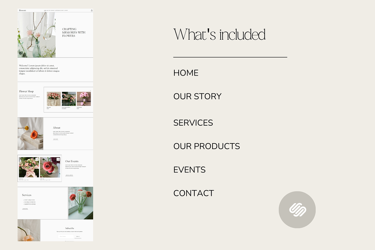 Blossom Squarespace 7.1 Template, a Squarespace Template by Beliveart (Photo 5 of 5)