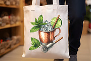 Moscow Mule Cocktail Watercolor Clip, an Illustration by Rose Art (Thumbnail 4 of 8)