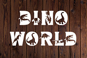 Dino World - Dinosaur Font, a Font by vladocar (Thumbnail 2 of 6)
