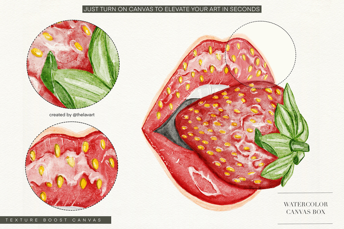 Watercolor Canvas Box for Procreate, a Brush Add-On by Liquid Amethyst Art (Photo 3 of 9)