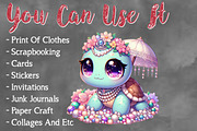 Watercolor Sea Turtle Clipart Bundle, a Seasonal Illustration by Craft Nest (Thumbnail 3 of 6)