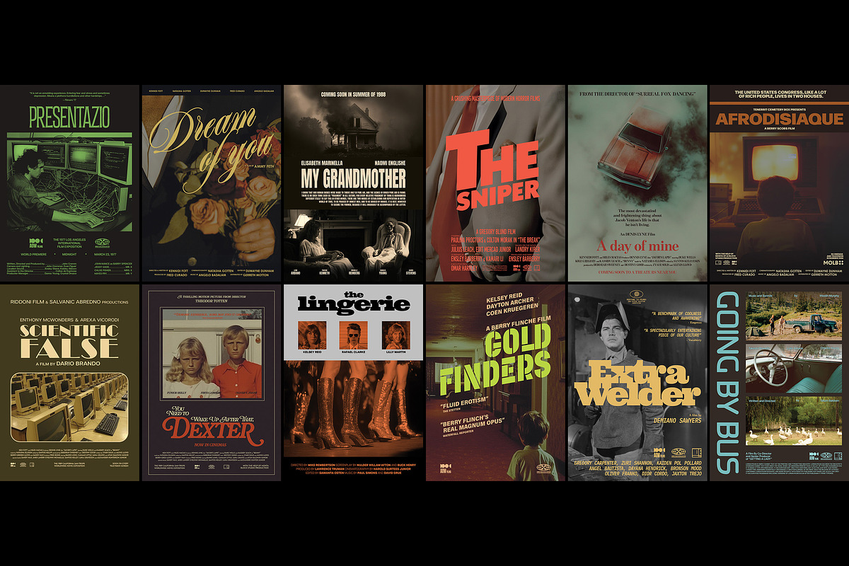 Old Movie Posters Collection, a Poster Template by pixelbuddha.net (Photo 3 of 7)