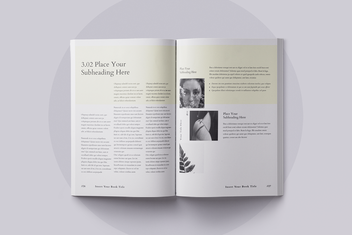 Book Title Layout Design Template, a Brochure Template by ArtisticLand (Photo 11 of 17)