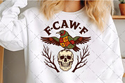 Patchwork F-Caw-F Raven PNG, an Illustration by Craft Nest (Thumbnail 6 of 6)