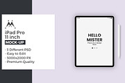 iPad Pro 11-inch Mock-Ups, an iPad Mockup by Modern Studio (Thumbnail 1 of 5)