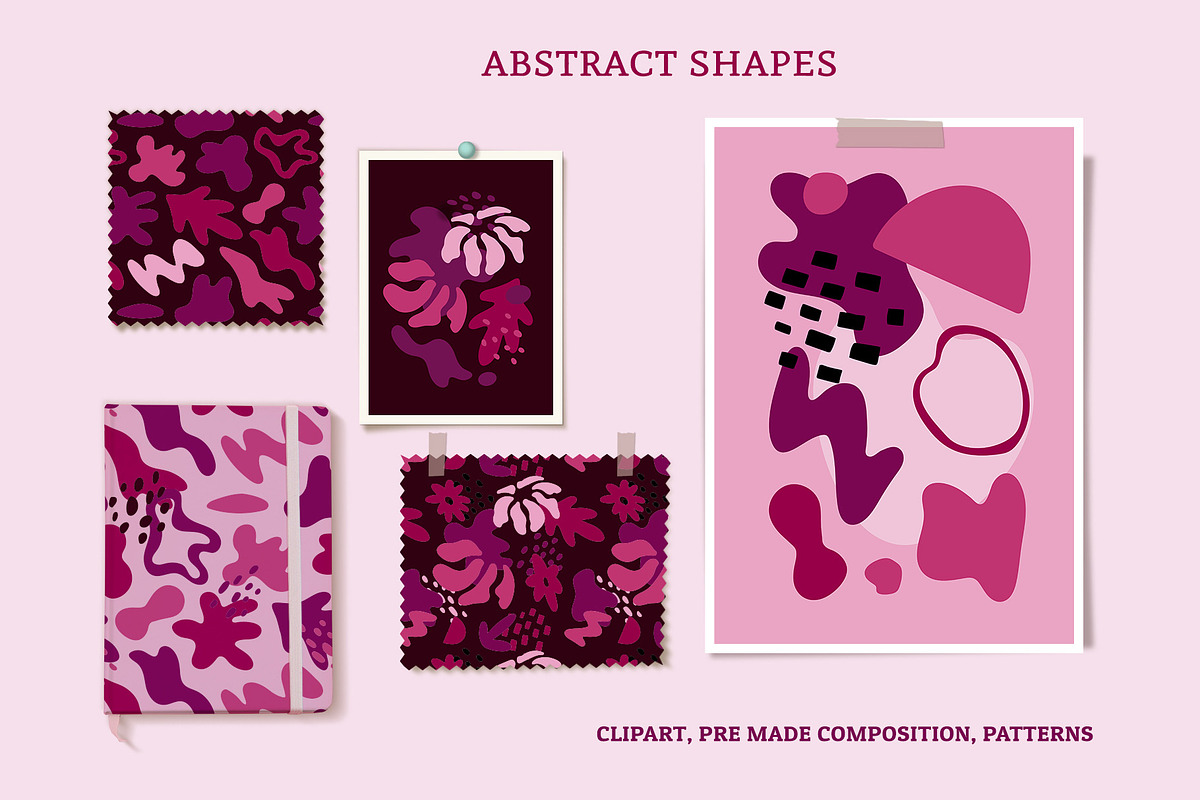 Abstract shapes vector collection, a Decorative Illustration by Nadezhda Mikhailova (Photo 2 of 18)