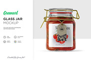 Clear Glass Jar Mockup, a Packaging Mockup by Green Art (Thumbnail 3 of 8)