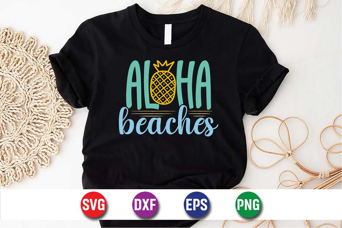 Aloha Beaches Summer T-shirt, an Object Graphic by SVGCuteShop (Photo 3 of 3)