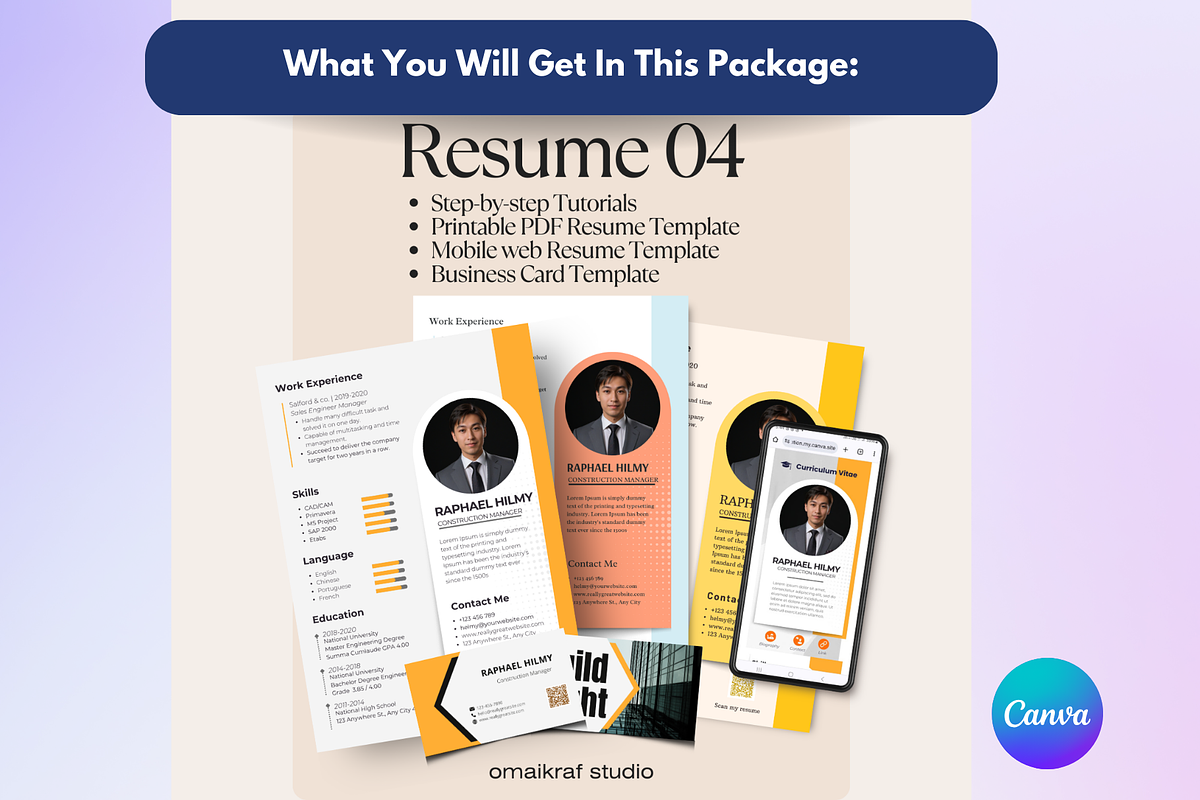StarCV Pro-04|Canva Resume Template, a Landing Page Template by Omaikraf Studio (Photo 7 of 9)