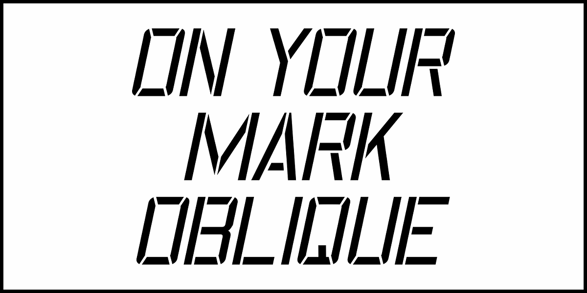 On Your Mark JNL, a Sans Serif Font by Jeff Levine Fonts (Photo 4 of 5)