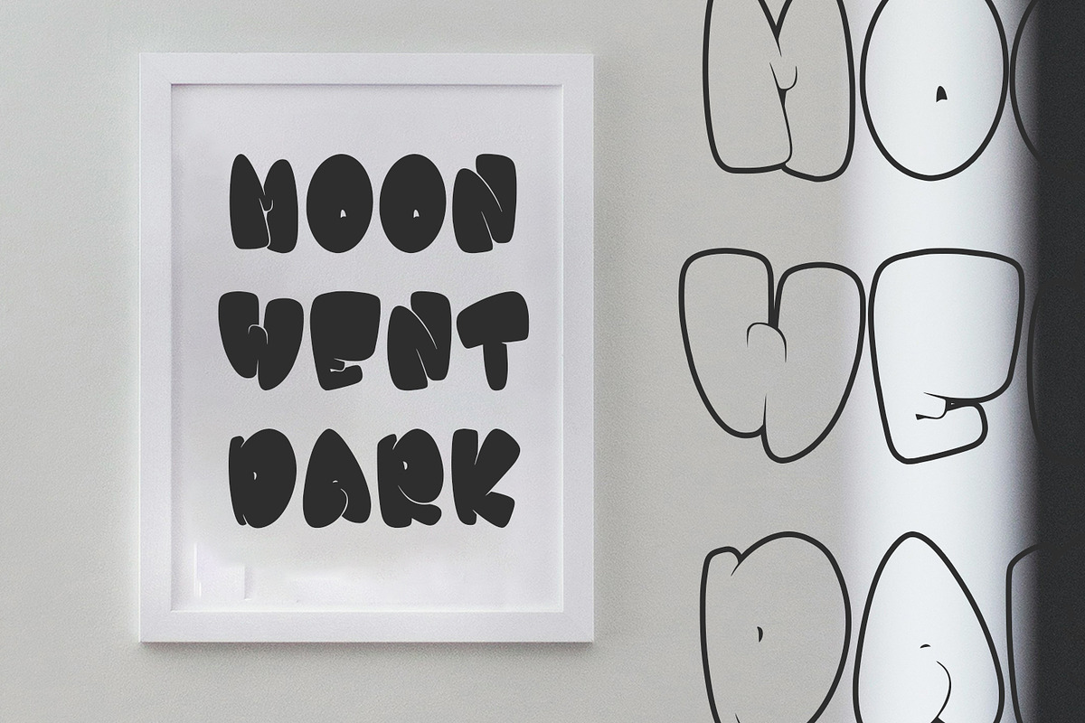 Boizz Graffiti Bubble Display Font, a Handwritten Font by Maulana Creative (Photo 2 of 7)