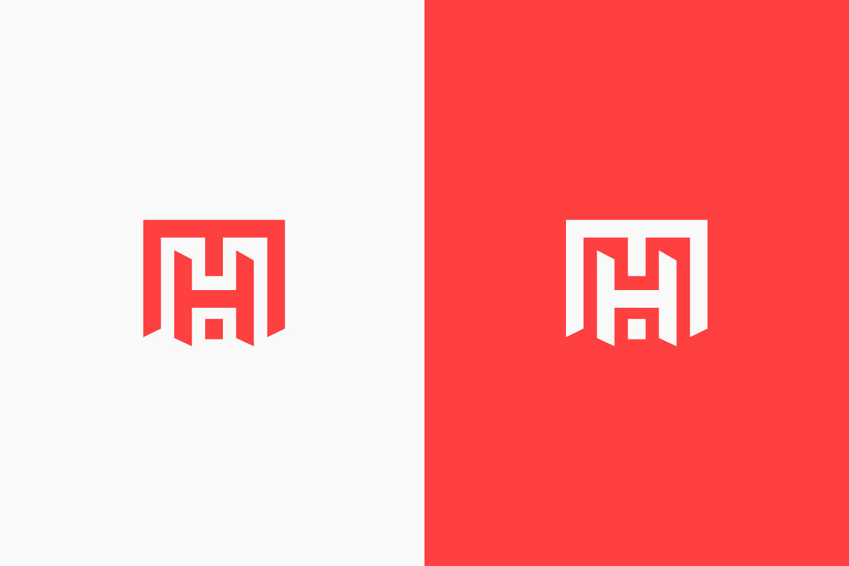 Modern Geometric MH Letter Mark Logo, a Branding & Logo Template by arhabib (Photo 9 of 12)