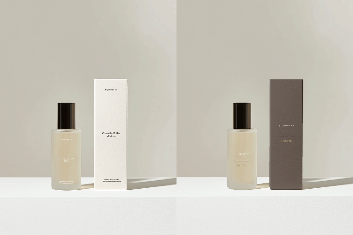 14 Cosmetic Bottle Mockup Bundle, a Packaging Mockup by Digital Asset Co (Photo 4 of 15)