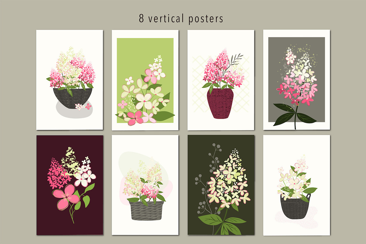 Hydrangea Floral art design, an Object Graphic by yana.tasha (Photo 3 of 9)