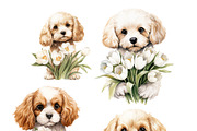 Festive dogs bundle, an Animal Illustration by TheCuteShop (Thumbnail 7 of 33)