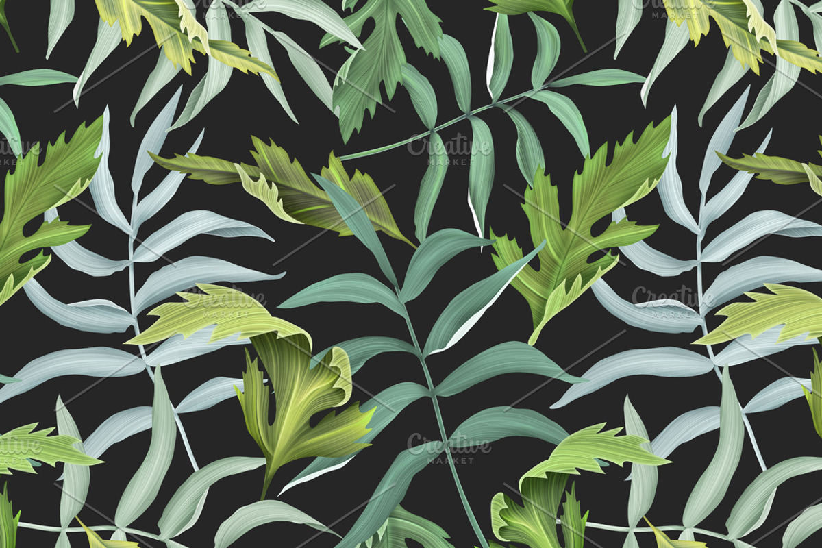 Tropical pattern. Jungle palm leaves, a Pattern Graphic by Luxury Fashion Prints