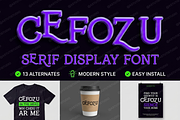 Cefozu | Elegant Modern Serif, a Serif Font by Astuti Studio (Thumbnail 1 of 23)