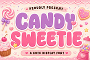 Candy Sweetie – Cute Bubble Font, a Sans Serif Font by Limited.studio (Thumbnail 1 of 5)