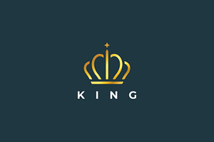 Crown Logo Gold Imperial King Luxury, a Branding & Logo Template by Signatoro
