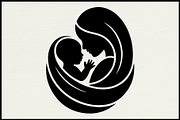 30 Mother Baby Nest Silhouette Set, a Person Illustration by Artivon (Thumbnail 4 of 4)
