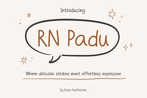 RN Padu - Handwriting font