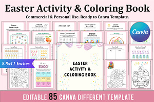 Easter Activity & Coloring Book Kids