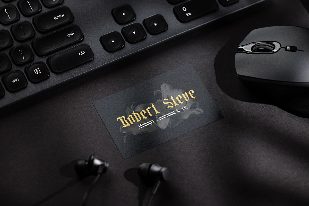 Hieron - Blackletter Font, a Blackletter Font by Idea Studio (Photo 6 of 12)